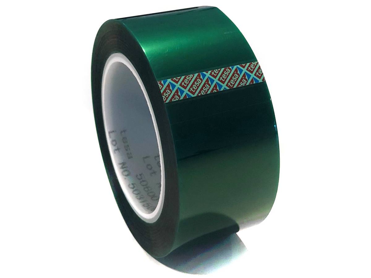 Tesa 50600 Maskeringstape Pulverlakk Grønn 50 mm
