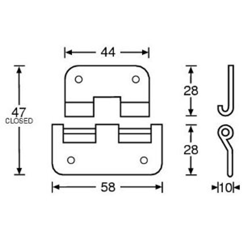 Adam Hall 2251 Delbar Hengsle 