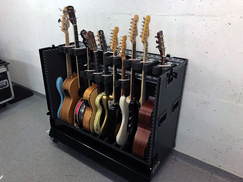 Rufo Gitarskap 2-delt u/Skuff, Sort