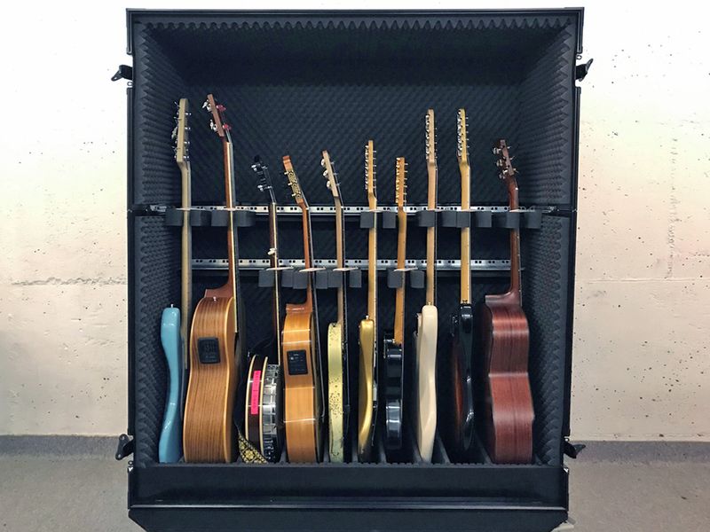 Rufo Gitarskap 2-delt u/Skuff, Sort