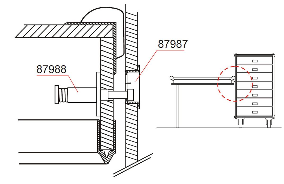 Adam Hall 87988 Bordbeslag han